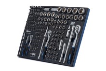 HBM inlay met doppenset, ratelset 145-delig