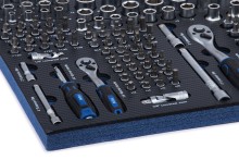 HBM inlay met doppenset, ratelset 145-delig