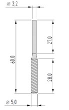 Proxxon diamant slijpstift 5mm, 2 stuks