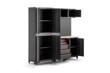 HBM modulair werkplaatssysteem 6-delig, zwart rood, model A