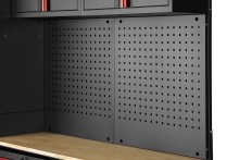 HBM modulair werkplaatssysteem 6-delig, zwart rood, model A