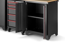 HBM modulair werkplaatssysteem 6-delig, zwart rood, model A