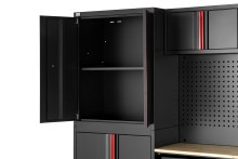 HBM modulair werkplaatssysteem 12-delig, zwart rood