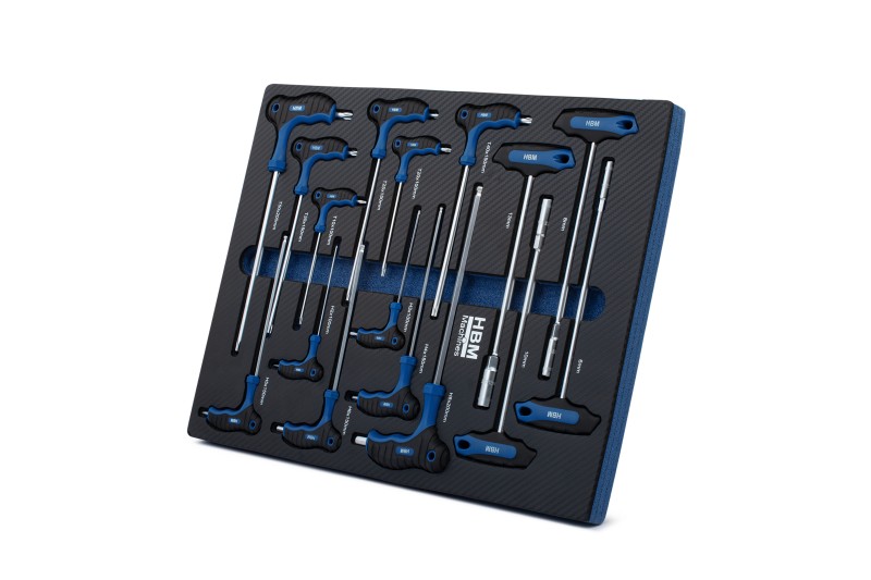 HBM inlay met T-grepenset metrisch 16-delig HBM inlay met T-grepenset metrisch 16-delig