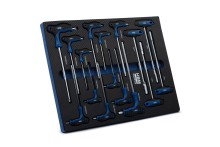 HBM inlay met T-grepenset metrisch 16-delig