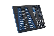 HBM inlays met gereedschapset 154-delig, voor gereedschapswagen, blauw