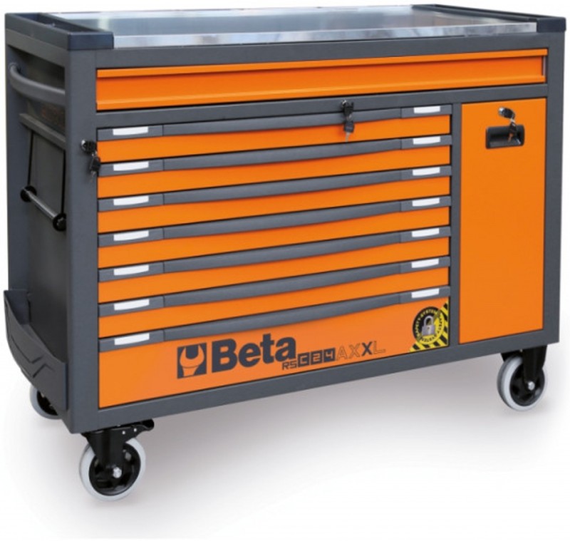 Beta gereedschapswagen 8 laden, 1061-delig, BW 2400 RSC24AXXL-O, oranje