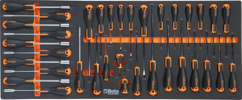 Beta gereedschapswagen 8 laden, 1061-delig, BW 2400 RSC24AXXL-O, oranje Beta gereedschapswagen 8 laden, 1061-delig, BW 2400 RSC24AXXL-O, oranje