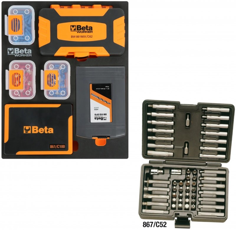 Beta gereedschapswagen 8 laden, 1061-delig, BW 2400 RSC24AXXL-O, oranje Beta gereedschapswagen 8 laden, 1061-delig, BW 2400 RSC24AXXL-O, oranje