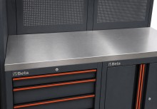 Beta werkplaatsinrichting, RVS werkblad, 196-delig, C45PRO 2.0 B7X/196UT