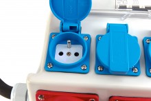 HBM 3 x 400 Volt og 4 x 230 Volt fordelingsblok - Jordstik.