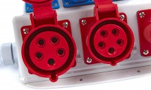 HBM 3 x 400 Volt og 4 x 230 Volt fordelingsblok - Jordstik.
