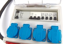 HBM 3 x 400 Volt og 4 x 230 Volt fordelingsblok - Jordstik.