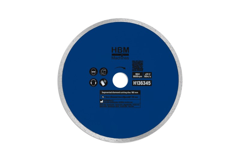 HBM diamantskæreskiver - 180 mm | Forseglet