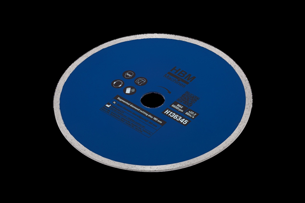 HBM diamantskæreskiver - 180 mm | Forseglet