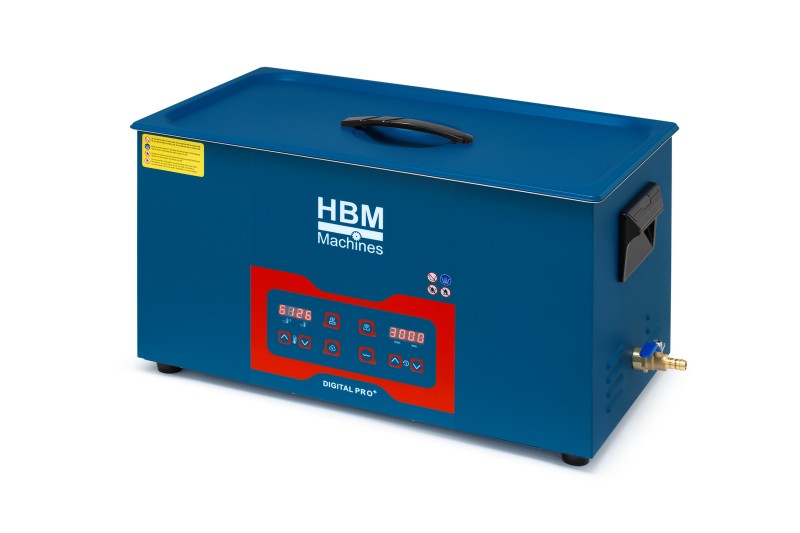 HBM ultrasoon reinigers, blauw - 26,2 l
