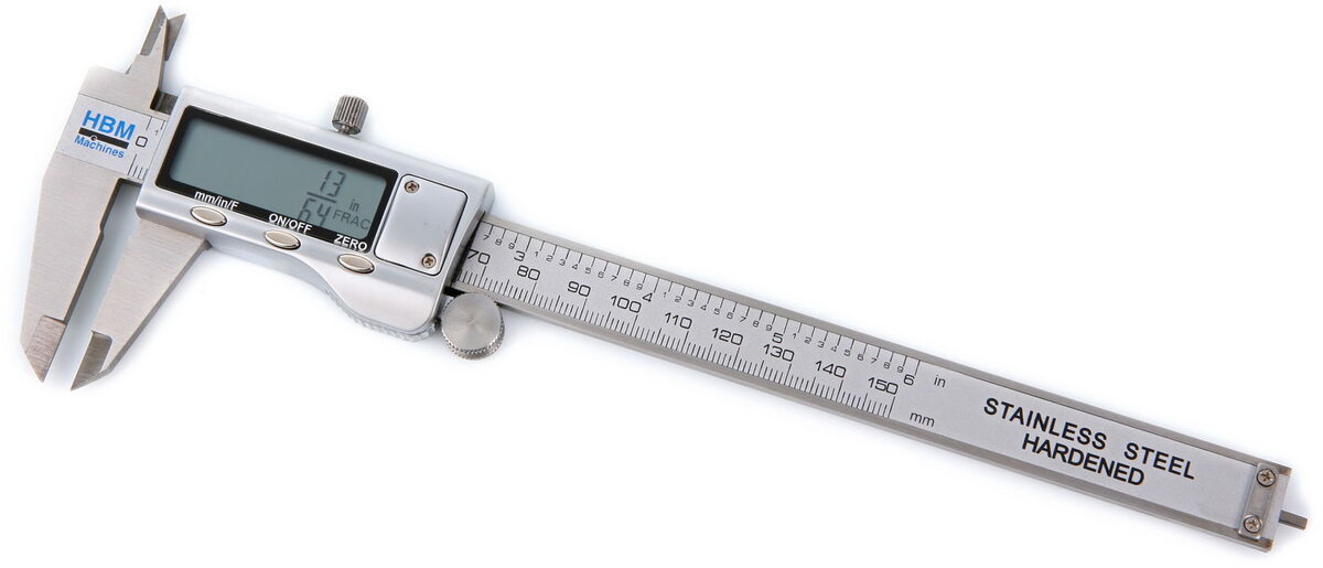 HBM Digital Calipers med fraktfunksjon og rustfritt stålhus
