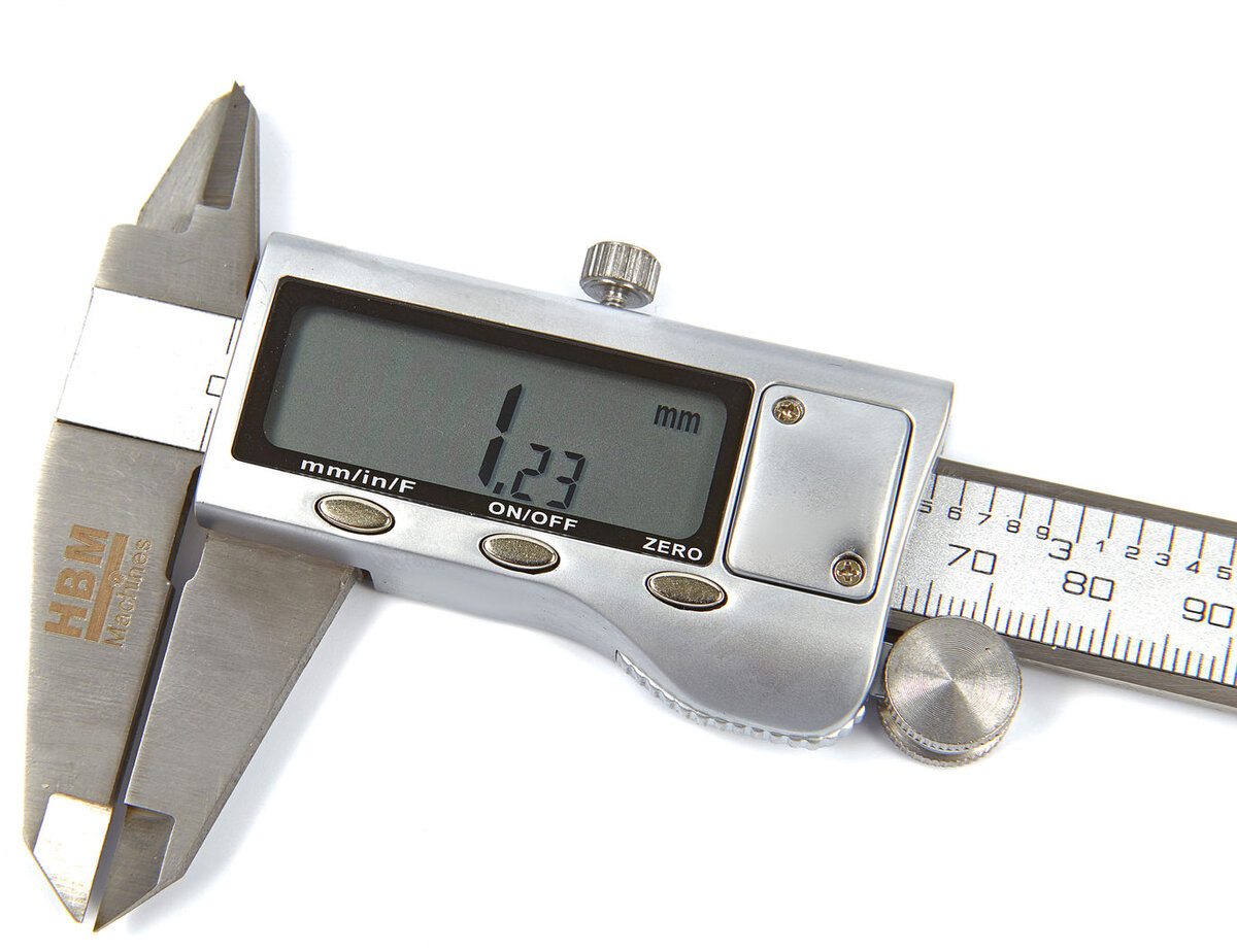 HBM Digital Calipers med fraktfunksjon og rustfritt stålhus