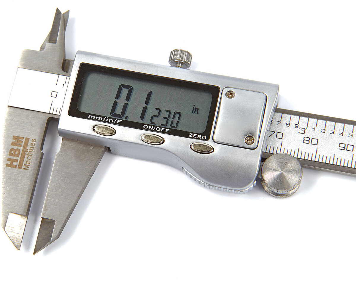HBM Digital Calipers med fraktfunksjon og rustfritt stålhus