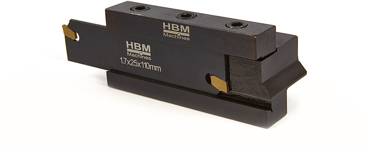 HBM Afsteekhouder met 2mm HM Wisselplaat