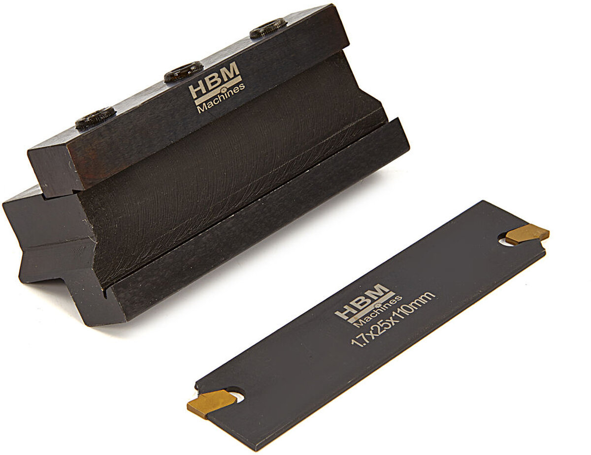 HBM Afsteekhouder met 2mm HM Wisselplaat