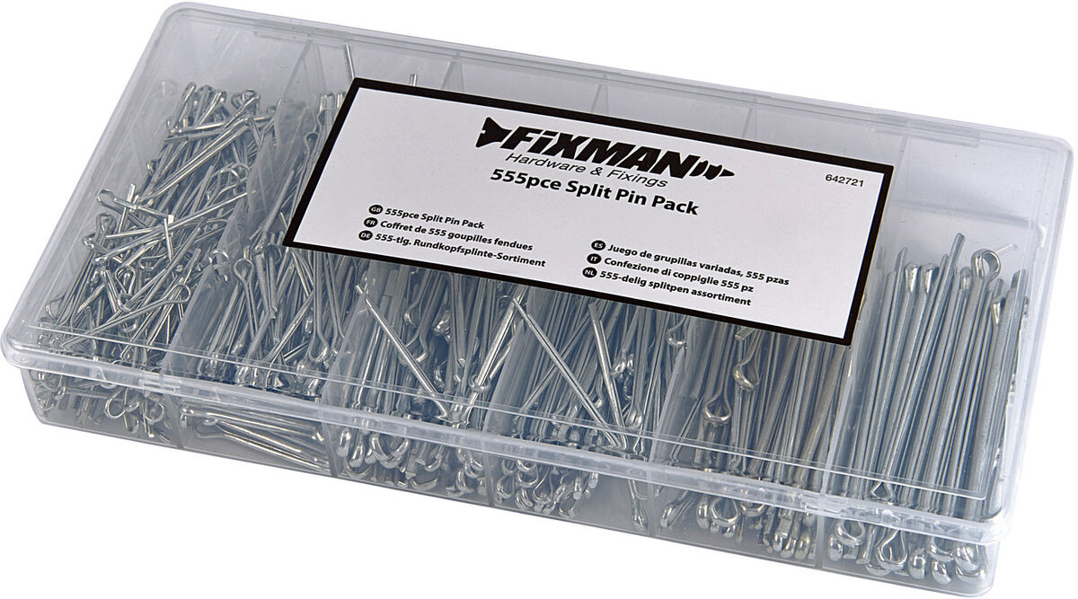 HBM 555 Piece Split Pins Assortment