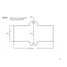 HBM 57,5 mm. Precision Low Self Centering Machine Clamp
