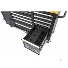  HBM 158 cm. 10 laatikkotyöpöytä ovella ja takaseinällä