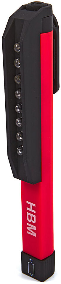 Hbm 8 LED mini ficklampa med magnetisk bas