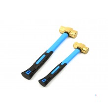 HBM brass hammers with anti-slip fiberglass handle
