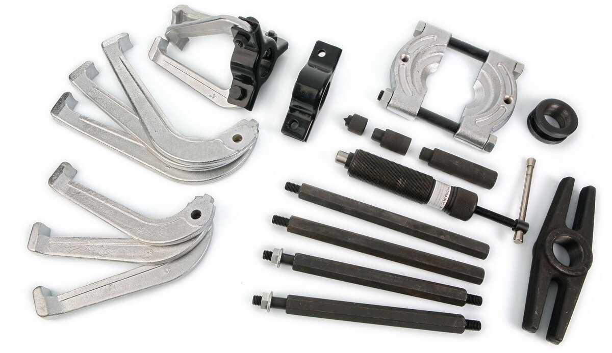 HBM 23-piece hydraulic pulley puller set and bearing puller set