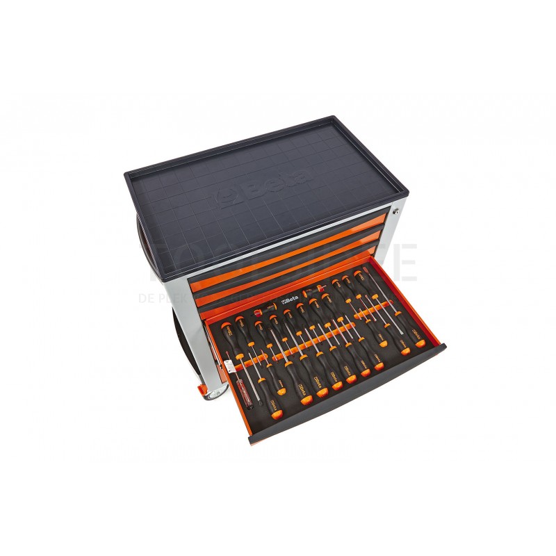 BETA c24s 7 tool trolleys with 329-part easy foam inlay