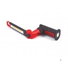 HBM Sammenleggbar Led Lommelykt 200 Lumen - Rød