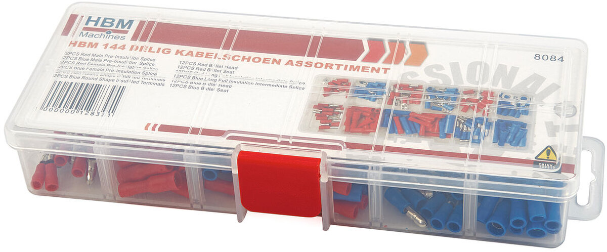 HBM 144-teiliges Kabelschuh-Sortiment