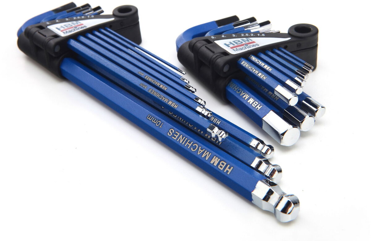HBM 9-teiliger, metrischer, langer Langschlüssel-Satz