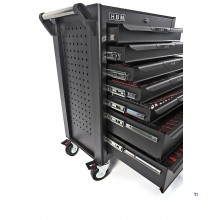 Chariot à outils HBM Profi Deluxe rempli - 283 pièces Chariot à outils HBM Profi Deluxe rempli - 283 pièces
