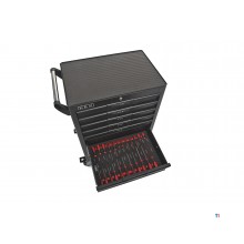 Chariot à outils HBM Profi Deluxe rempli - 283 pièces Chariot à outils HBM Profi Deluxe rempli - 283 pièces