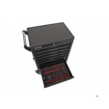 Chariot à outils HBM Profi Deluxe rempli - 283 pièces Chariot à outils HBM Profi Deluxe rempli - 283 pièces