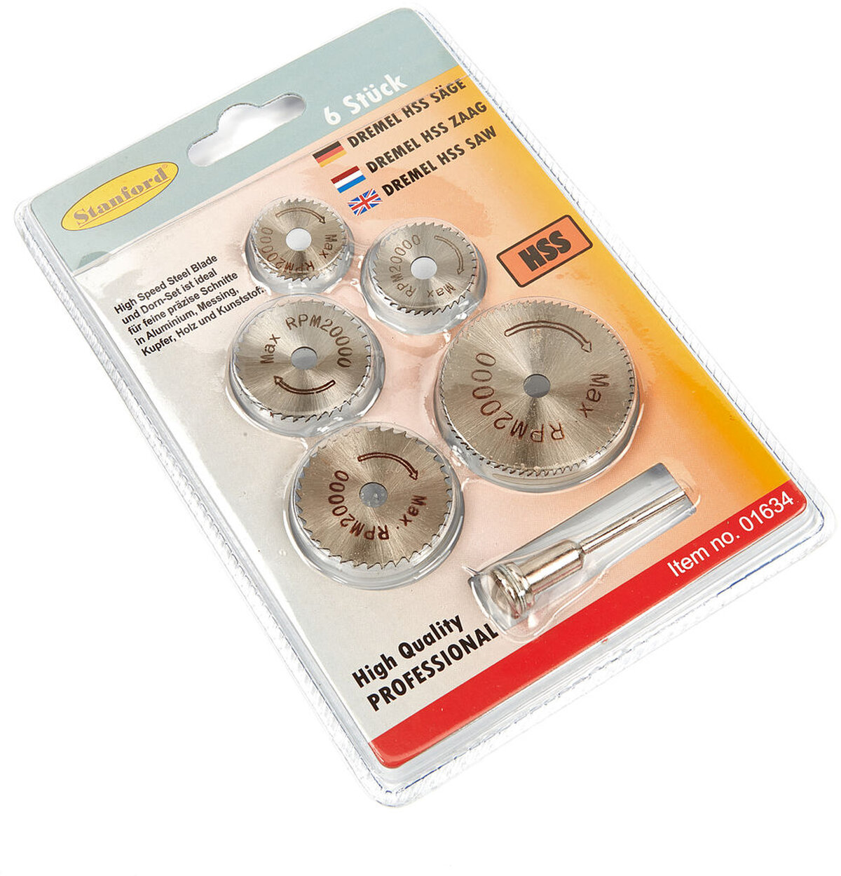 HBM 6 Delige HSS Zaagbladenset