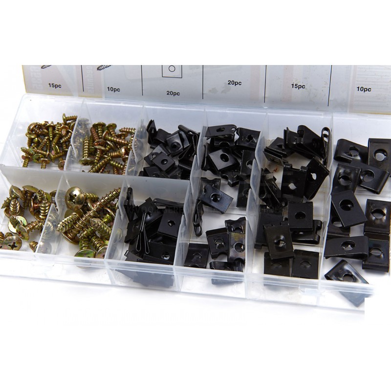 HBM 170 piece assortment parkers and speed nuts