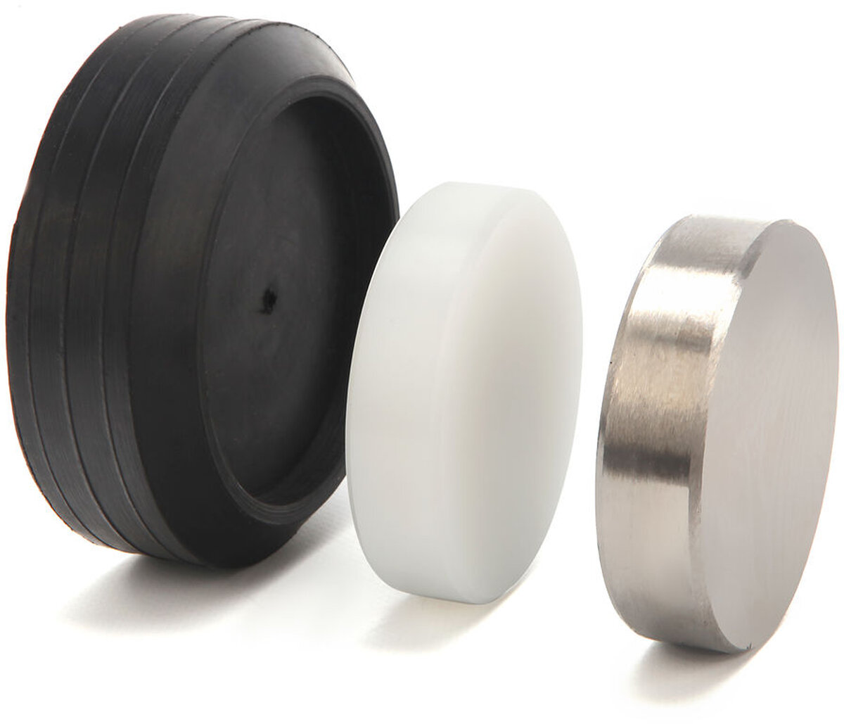 HBM 75 mm. Stalen en Nylon Aambeeld in Rubberen Houder