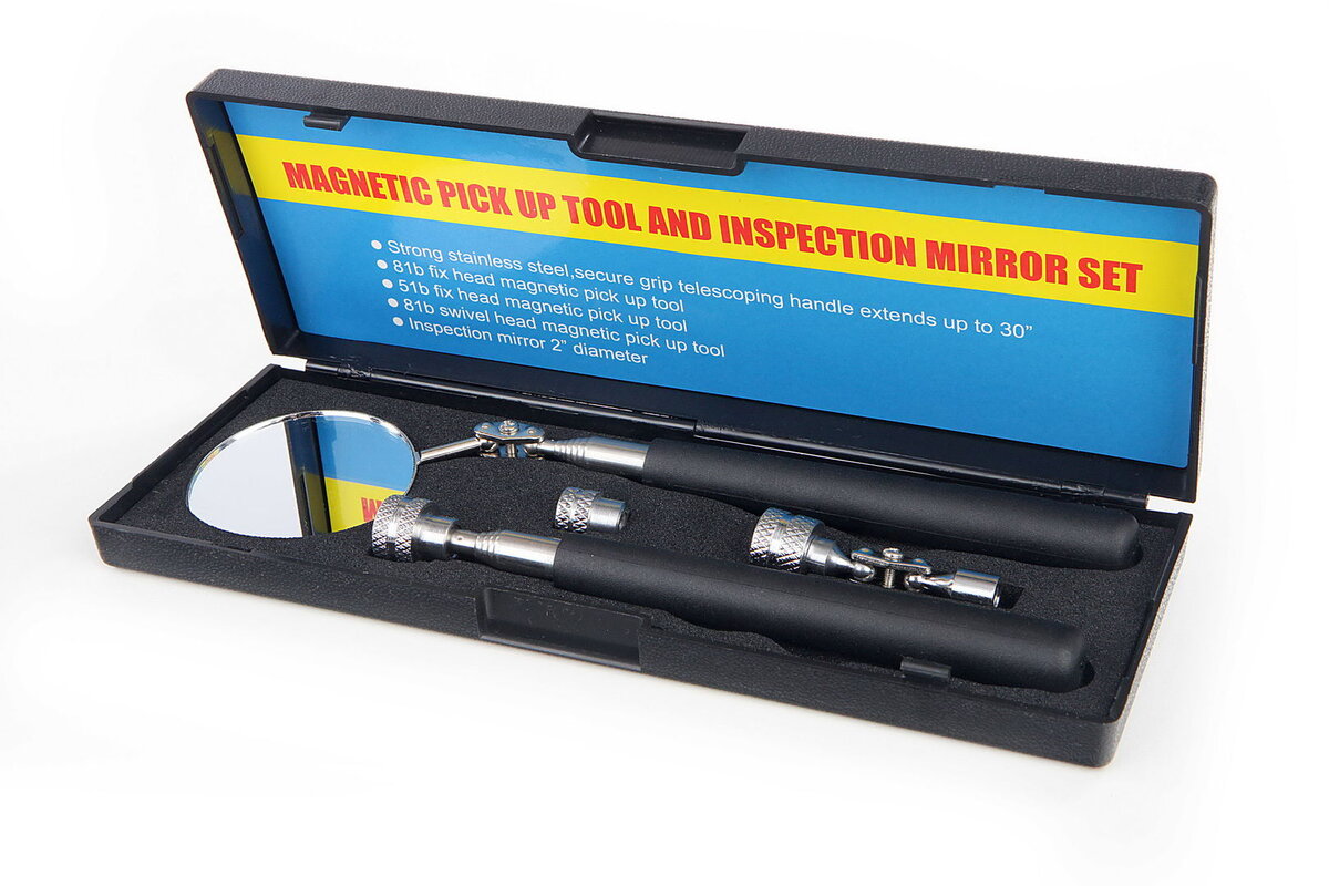 HBM 5 Piece Telescopic Magnet Pick Up og Speil Set