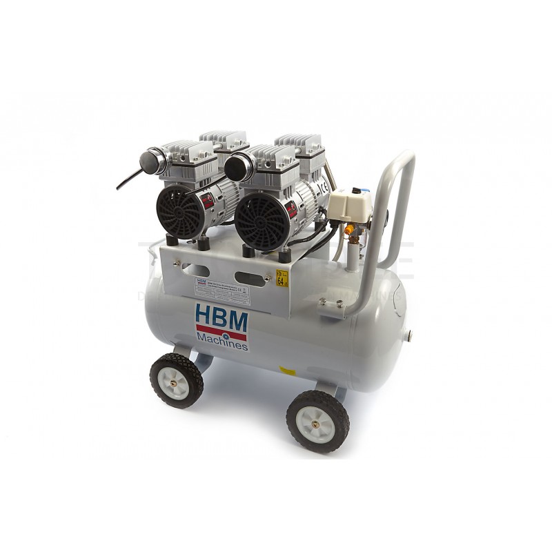 HBM 50 liter professional low noise compressor