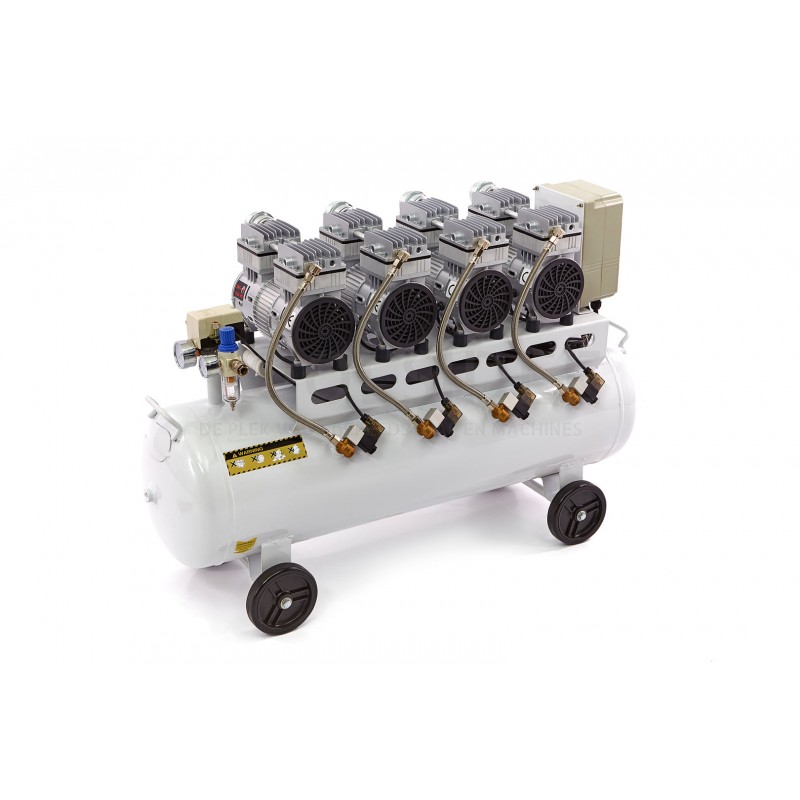 HBM 120 liter professional low noise compressor