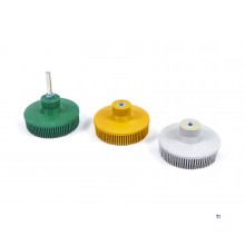 HBM 3-piece bristle disc set with 6 mm. stylus receptacle.