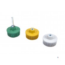 HBM 3-piece bristle disc set with 6 mm. stylus receptacle.