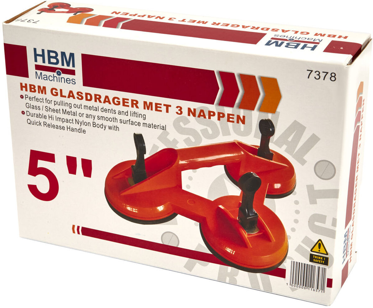 HBM Glass Carrier / Suction Cup med 3 kopper