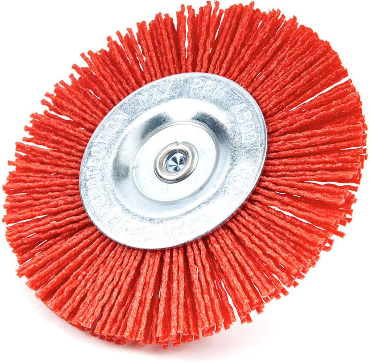 HBM 100-mm-Nylonbürste, Schleifbürste mit 6-mm-Aufsatz