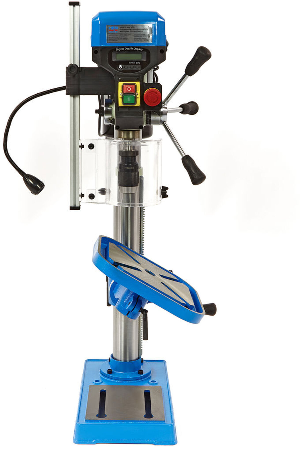 HBM 25 mm. professional drill press with digital depth readout