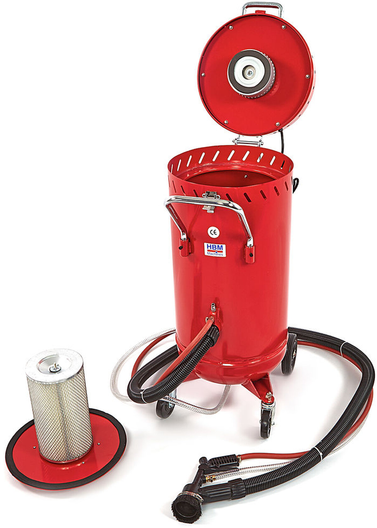 HBM SBC 28 Verrijdbare Straalketel met Afzuiging